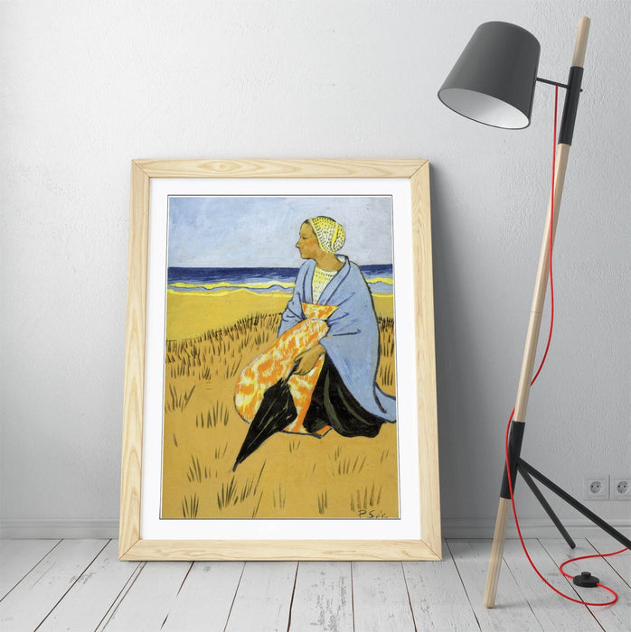 Framed Wall Art Poster - Paul Serusier Breton Woman Painting | Matte Paper Print