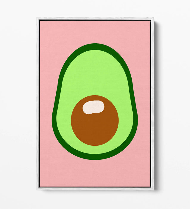 AVOCADO TRENDY MINIMALIST KITCHEN -FLOAT EFFECT CANVAS WALL ART PRINT