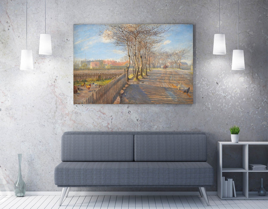 Canvas Wall Art – Avenue In Kastrup Artwork By Theodor Philipsen | Handmade Print