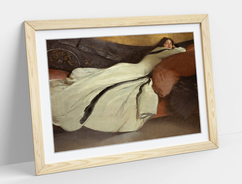 Framed Wall Art Print – John White Alexander Repose Painting, Handmade UK Frame