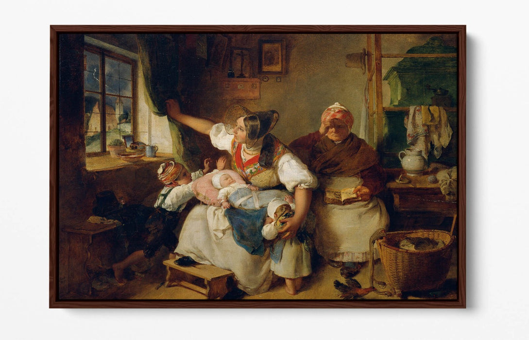 Canvas Wall Art Print - Thunderstorm Float Effect on Premium 30mm Deep Frame