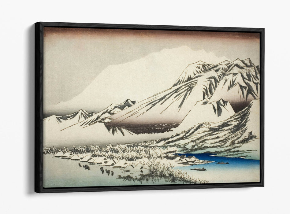 Float Effect Canvas - Mount Hira Painting by Utagawa Hiroshige | Premium Japanese Art Print