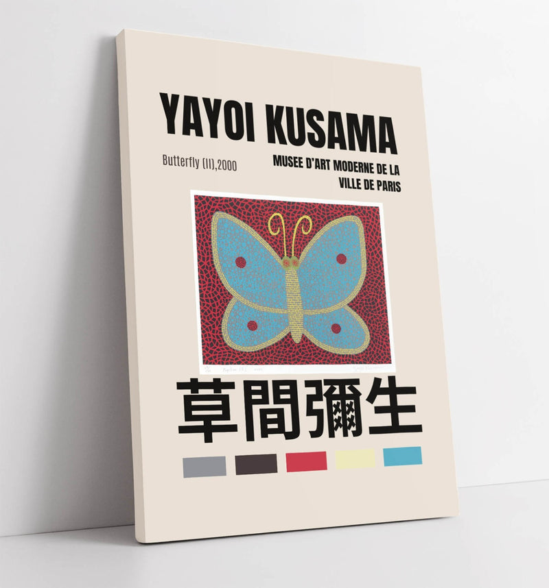 Canvas Wall Art - Yayoi Kusama Butterfly Contemporary Home Decor Print