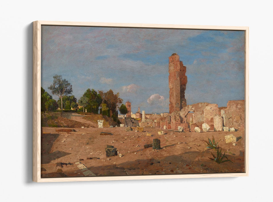 TINA BLAU, LATE AFTERNOON AT PALATINE -FLOAT EFFECT CANVAS WALL ART PIC PRINT