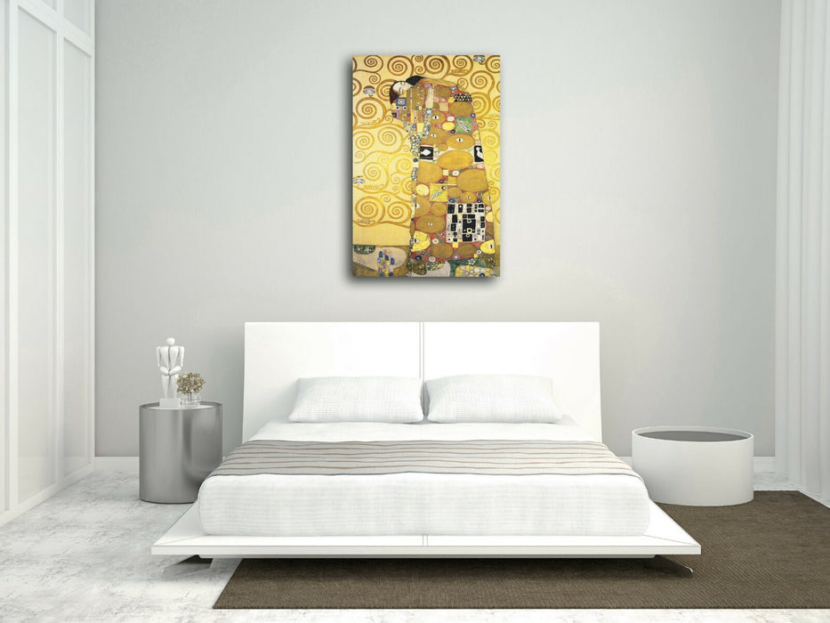Gustav Klimt The Embrace CANVAS WALL ART PICTURE PRINT ARTWORK PAINTING FRAMED