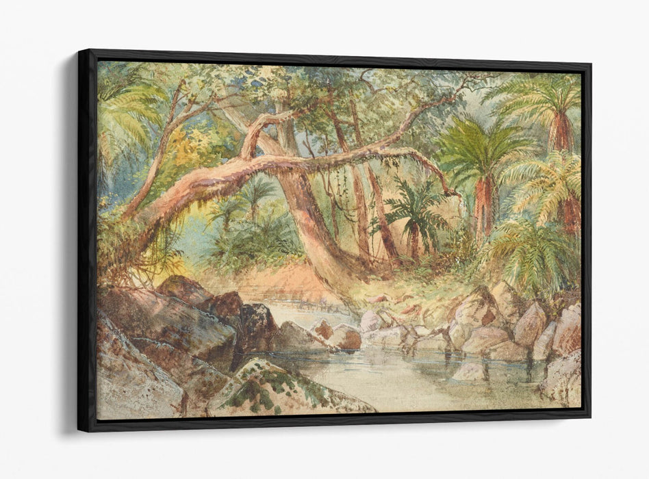 Canvas Wall Art Premium Float Effect Print By Nicholas Chevalier Holmes Bay