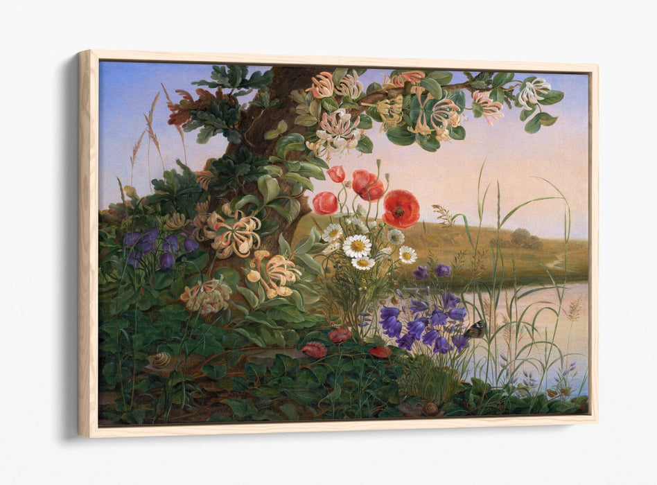 Float Effect Canvas Art – Handmade Flower Canvas Print With Premium Frame