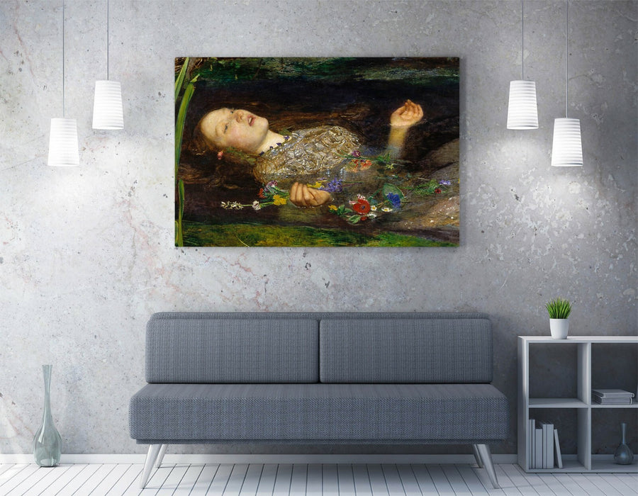 Canvas Wall Art - John Everett Millais Ophelia Close Up | Premium Varnish Finish Print
