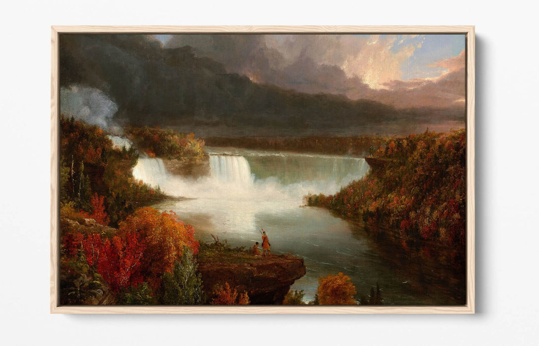 Canvas Wall Art - Thomas Cole Niagara Falls Print | Float Effect Handmade Canvas