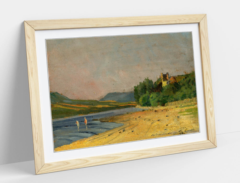 Framed Wall Art - Ferdinand Katona Nedeky Castle Handmade Poster Print 4 Sizes