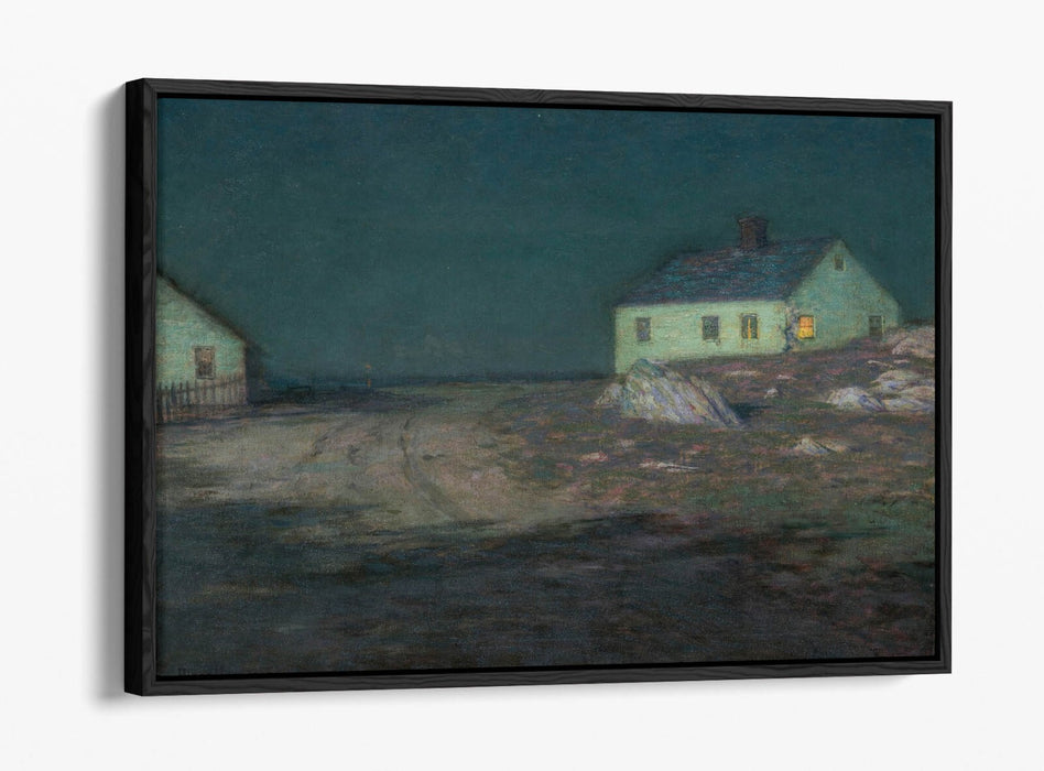 L. BIRGE HARRISON, THE HARBOR LIGHT -FLOAT EFFECT CANVAS WALL ART PRINT