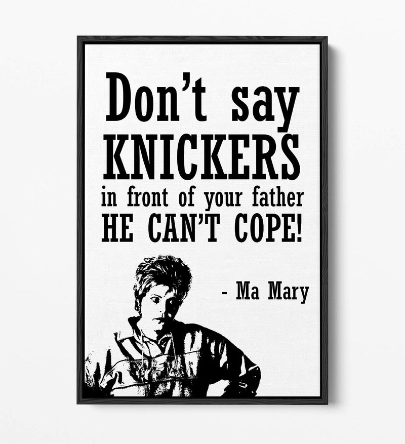 Float Effect Canvas Art – Handmade UK Canvas With Funny Quote Inspired By Derry Girls