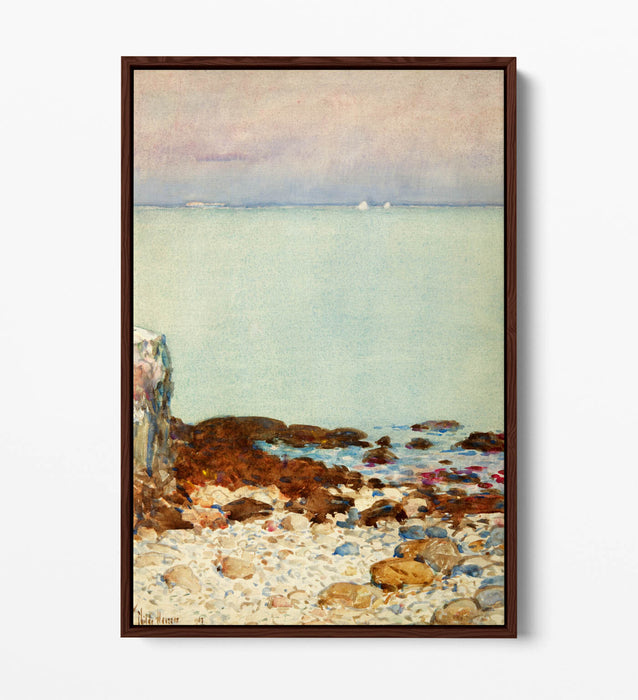 Float Effect Canvas Art – Low Tide Isle Of Shoals Painting | Handmade UK Canvas