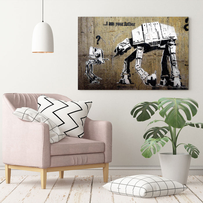 BANKSY CANVAS WALL ART PRINT ARTWORK STREET GRAFFITI - I AM YOUR FATHER