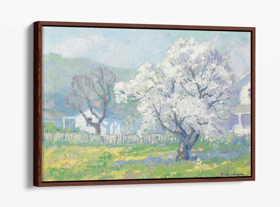FRANK NUDERSCHER, CHERRY BLOSSOMS -FLOAT EFFECT CANVAS WALL ART PRINT