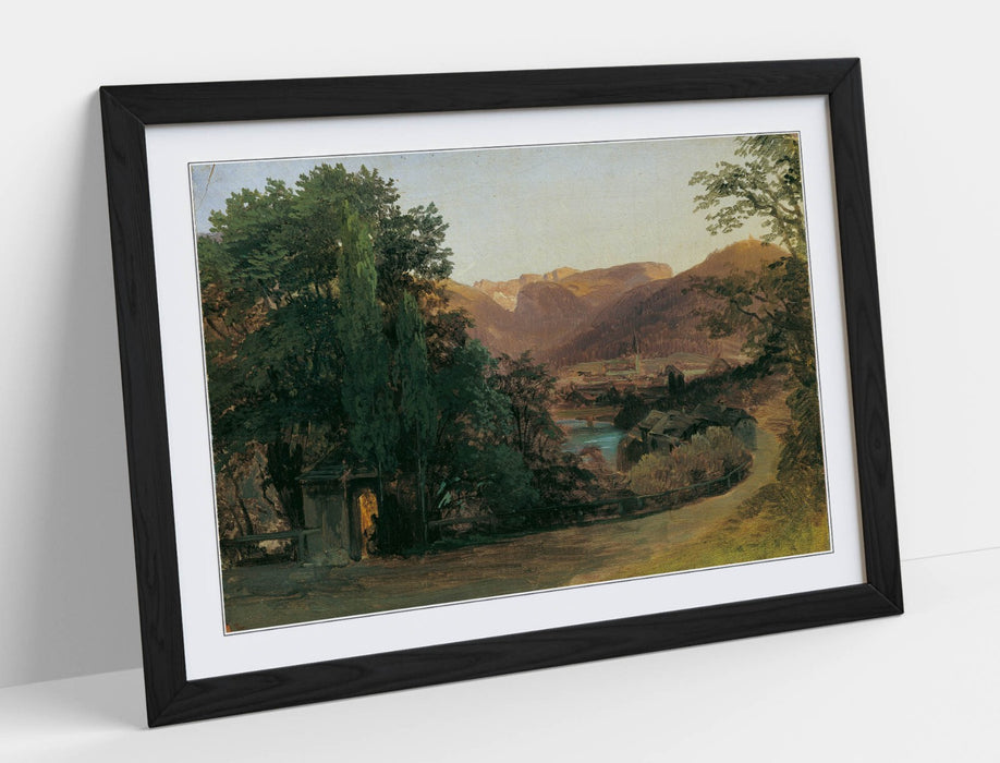 Framed Wall Art - Thomas Ender Painting Area Near Ischl | Handmade Wall Decor Print