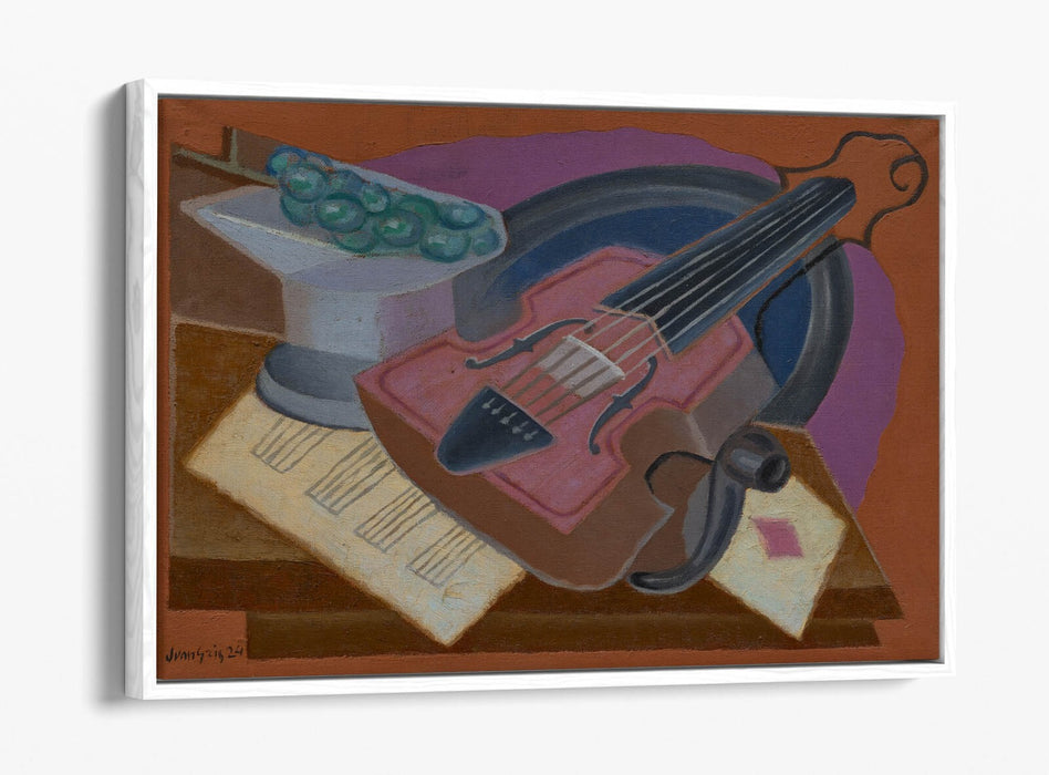 JUAN GRIS, THE ACE OF DIAMONDS -FLOAT EFFECT CANVAS WALL ART PRINT