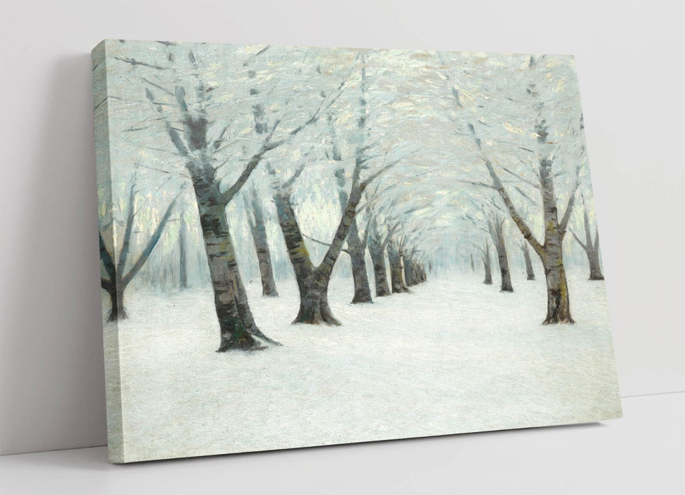 L. BIRGE HARRISON, TUNNEL OF TREES IN WINTER -CANVAS WALL ARTWORK PIC PRINT
