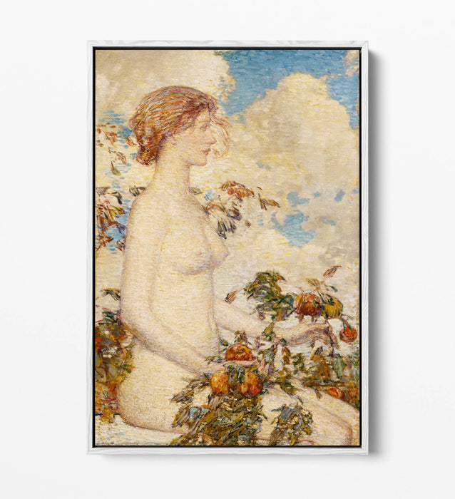 Canvas Wall Art Print – Handmade Pomona by Childe Hassam | Ready To Hang Float