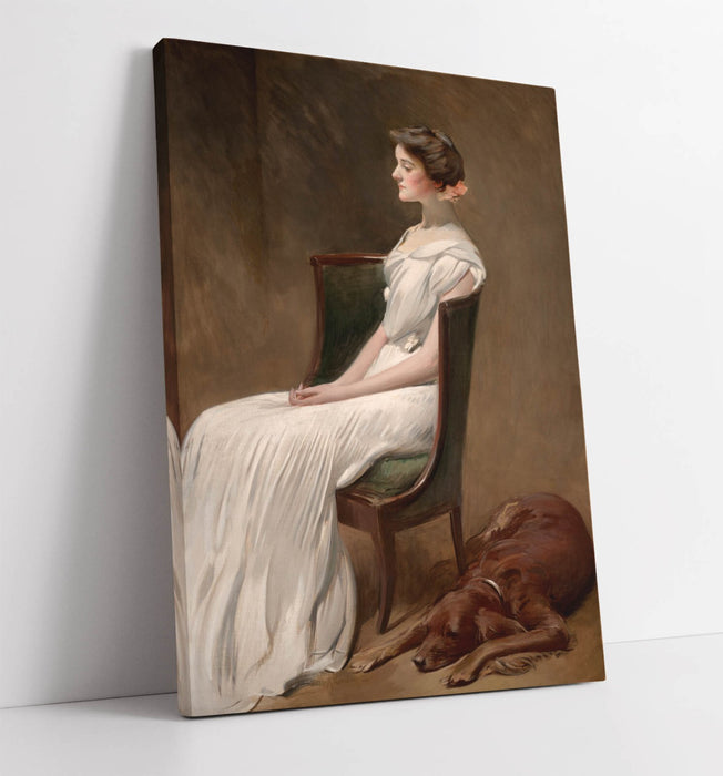 JOHN WHITE ALEXANDER, MISS DOROTHY ROOSEVELT -CANVAS WALL ARTWORK PICTURE PRINT