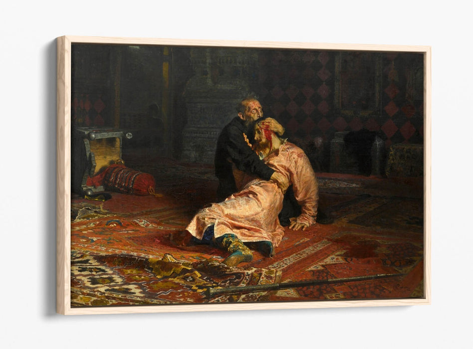 Float Effect Canvas Art | Ivan The Terrible And His Son - Premium 30mm Deep Frame