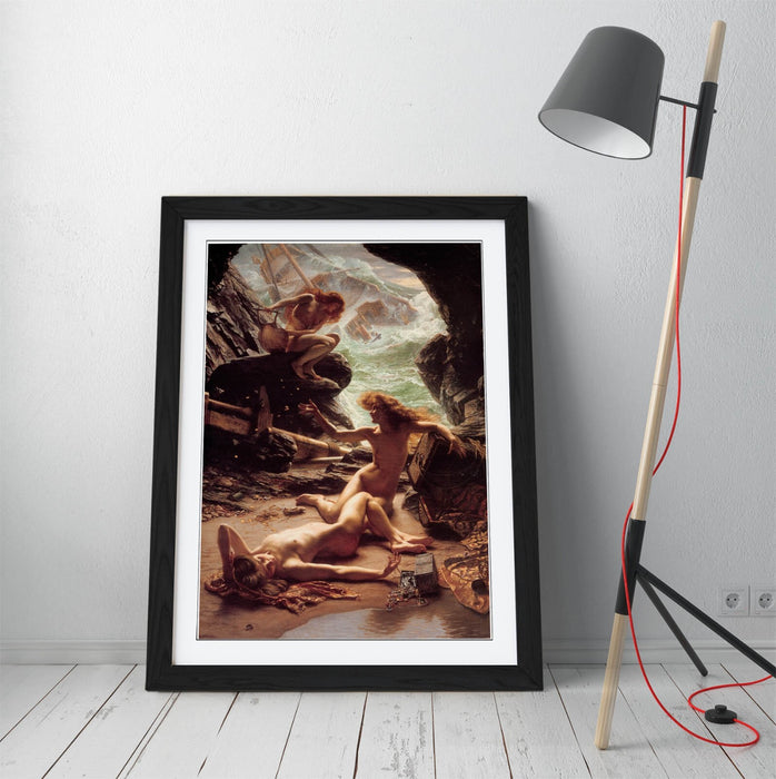 Framed Art Poster - Edward John Poynter Cave of the Storm Nymphs Print | UK Made Frame