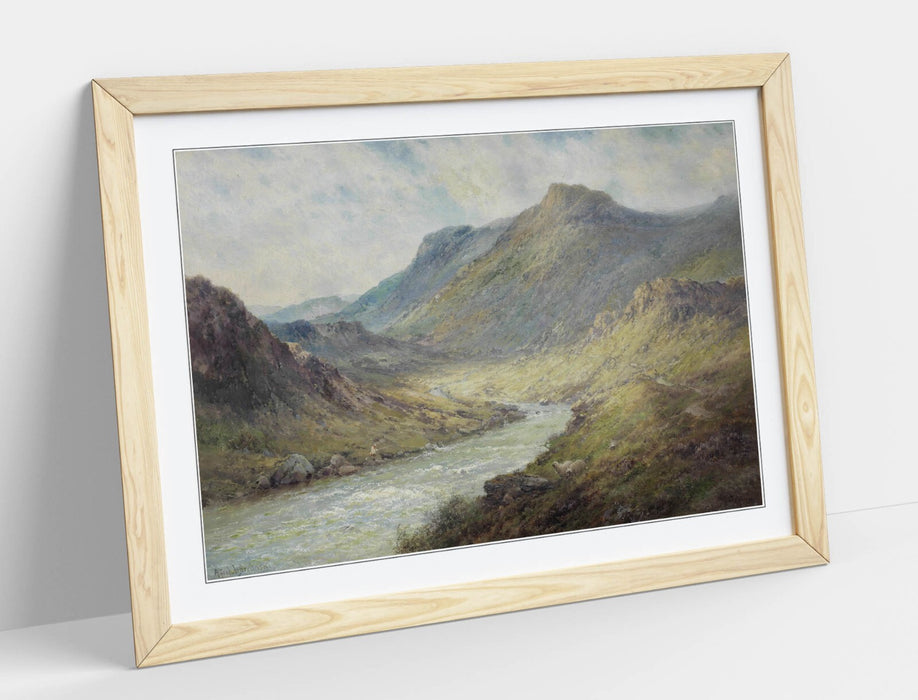 Framed Wall Art - Alfred De Breanski Glen Sheil Classic Landscape Print 4 Sizes
