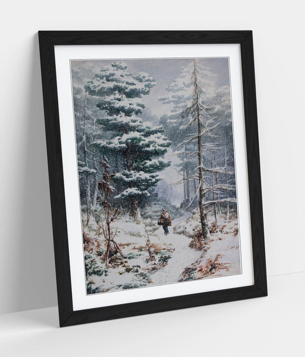 Framed Wall Art - Elijah Walton Rednal Wood In Winter | Handmade UK Print