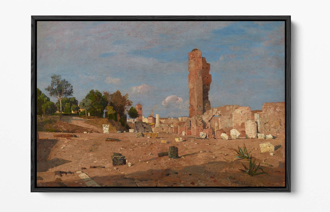 TINA BLAU, LATE AFTERNOON AT PALATINE -FLOAT EFFECT CANVAS WALL ART PIC PRINT