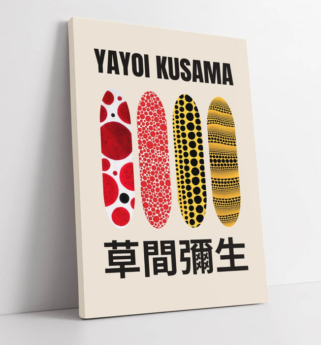 Canvas Wall Art – Yayoi Kusama Print | Contemporary Patterned Canvas Art