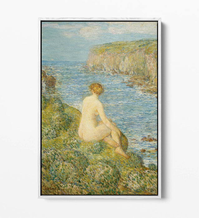 Canvas Wall Art Print - Nymph And Sea Float Effect On Premium Frame