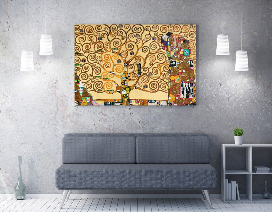 Gustav Klimt The Tree of Life  CANVAS WALL ART 30MM DEEP FRAMED PRINT