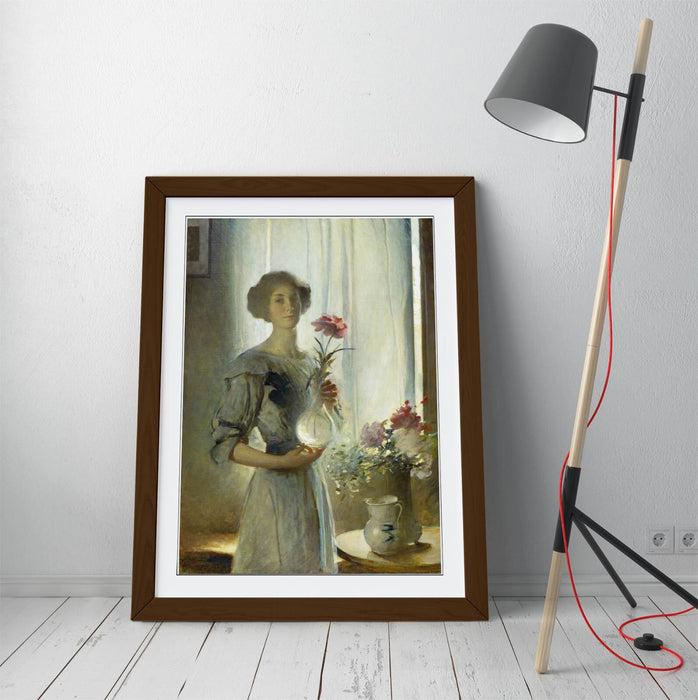 Framed Wall Art Poster Featuring John White Alexander June Painting - Handmade UK