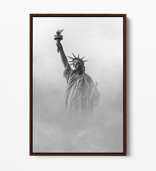 Statue of Liberty Canvas - New York Wall Art | Float Effect Canvas Print