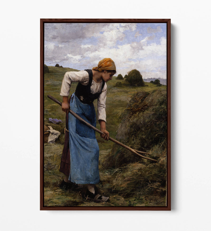 Float Effect Canvas Art - Julien Dupre Haymaking, Premium Handmade Wall Print