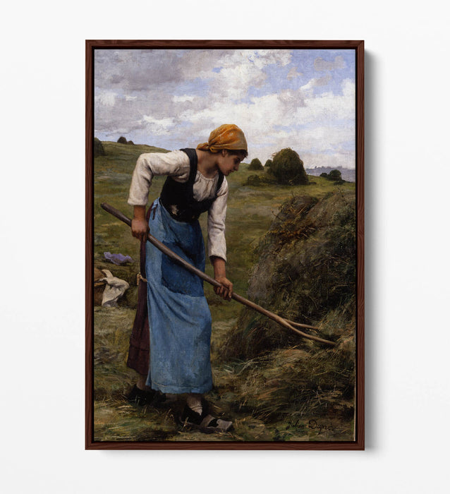 JULIEN DUPRE, HAYMAKING -FLOAT EFFECT CANVAS WALL ART PIC PRINT