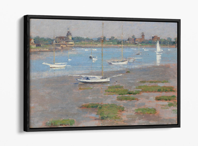 Canvas Wall Art – Theodore Robinson Riverside Yacht Club | Float Effect Print