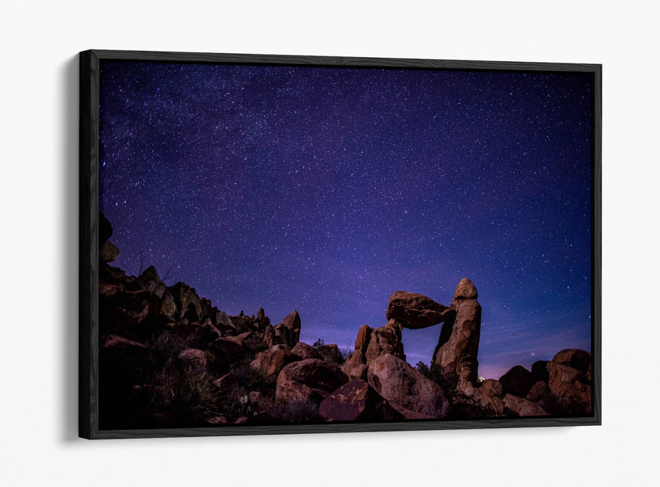 Canvas Wall Art – Night Sky Stars Float Effect Bedroom Decor with Custom Deep Frame