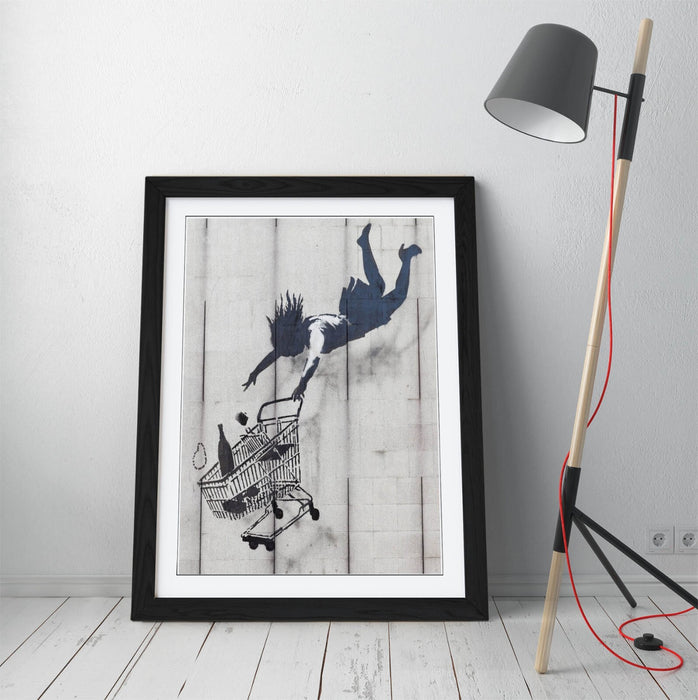 Banksy Graffiti Art Print – Shop Till You Drop Poster | Framed Wall Art UK