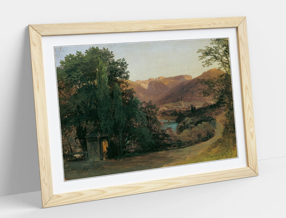 Framed Wall Art - Thomas Ender Painting Area Near Ischl | Handmade Wall Decor Print