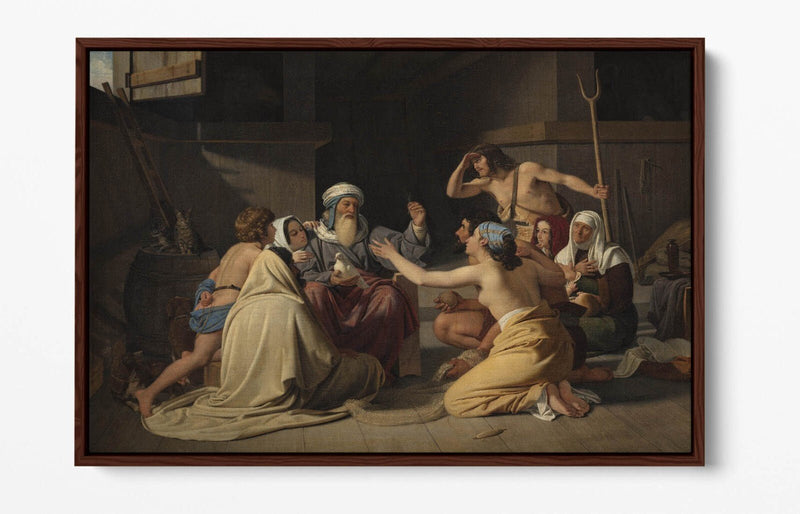 Canvas Wall Art - Noah In The Ark Print | Float Effect Handmade Wall Art
