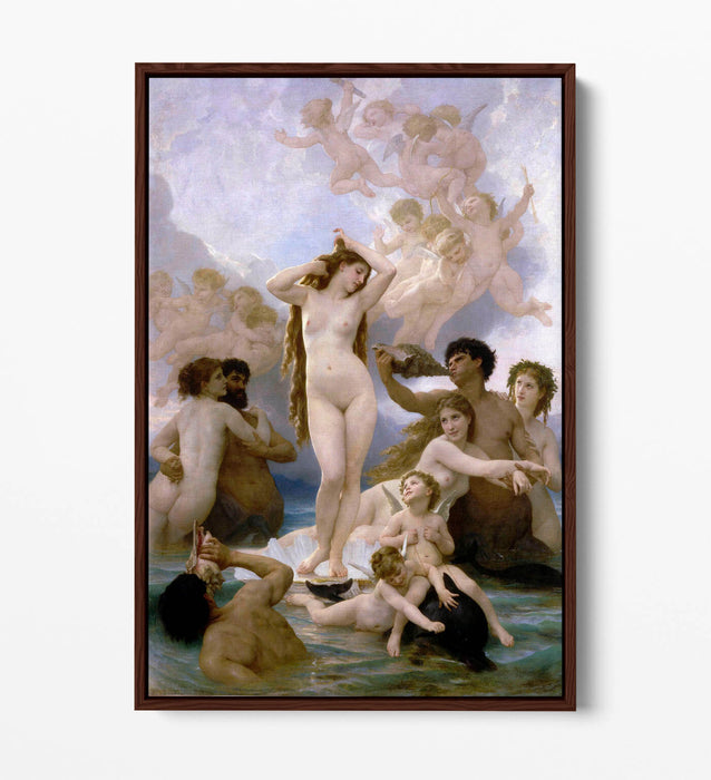 Float Effect Canvas Art - Handmade UK Premium Canvas Print Birth Of Venus