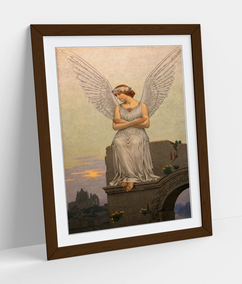 Framed Wall Art Featuring Alexandre Seon The Thought Painting – Matte Paper Print
