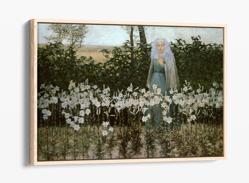 GEORGE HITCHCOCK, THE ANNUNCIATION -FLOAT EFFECT CANVAS WALL ART PRINT
