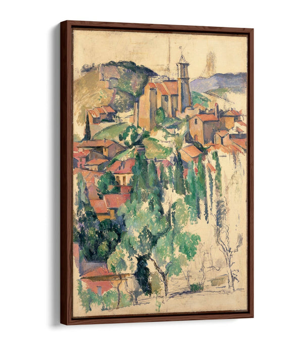 Canvas Wall Art | Handmade Float Effect Canvas Print Of Paul Cézanne Gardanne