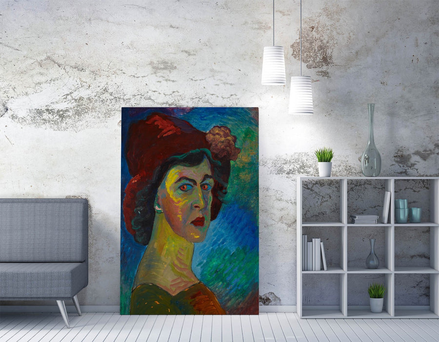 Canvas Wall Art - Marianne Von Werefkin Self Portrait Print on Archival Grade Canvas