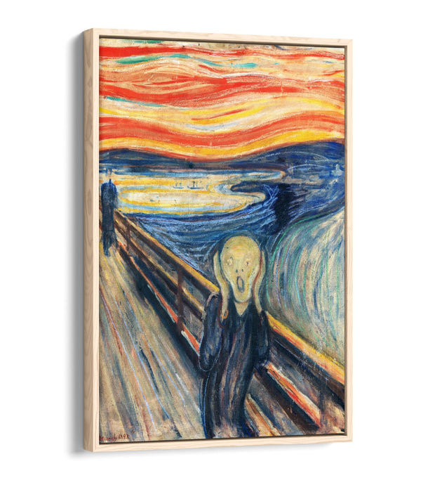 Float Effect Canvas Art - Edvard Munch The Scream Premium Wall Print
