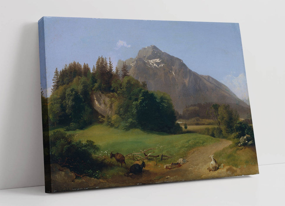 Canvas Wall Art - Johann Fischbach Painting Near Salzburg | Premium Varnish Finish