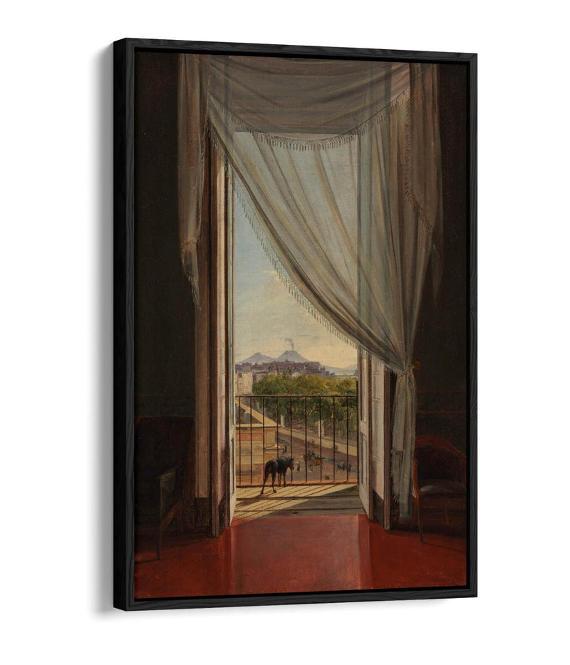 Canvas Wall Art - Franz Ludwig Catel View Of Naples | Float Effect Canvas Print