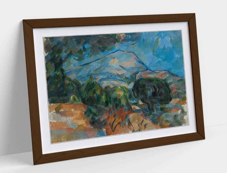 Framed Wall Art - Paul Cezanne Mount Sainte-Victoire Classic Painting Print | Handmade Wall Decor